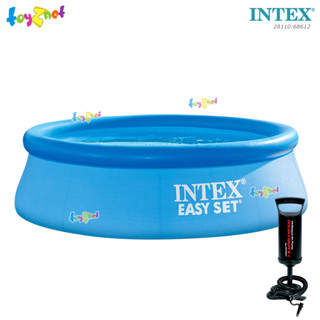 Intex สระน้ำ อีซี่เซ็ต 8 ฟุต (2.44x0.76 ม.) รุ่น 28110 + ที่สูบลมดับเบิ้ลควิ๊ก วัน