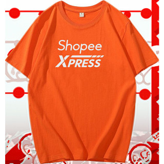 shopeexpress เสื้อยืดพนักงานช็อปปี้เอ็กเพรส เสื้อคอกลมแขนสั้น