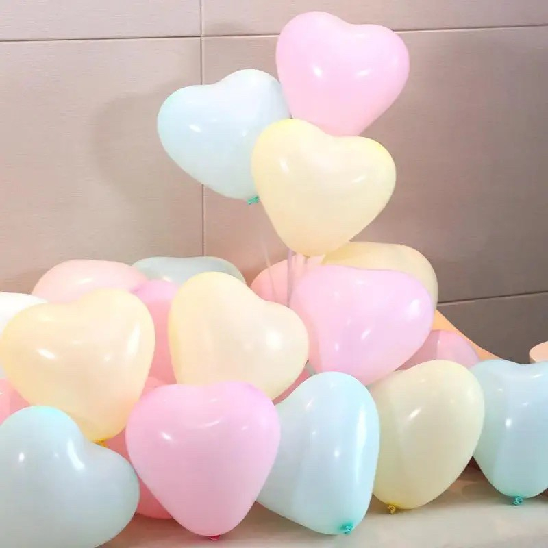 ร้านไทย ส่งเร็ว‼️ ลูกโป่งหัวใจ ขนาด 10 นิ้ว คละทุกสี สีหวาน พาสเทล น่ารัก ราคา ถูกที่สุด ดีลบีเคเค แกลเลอรีภาพที่ 6