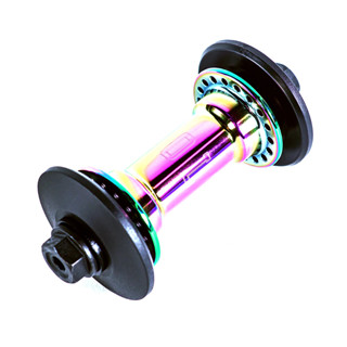 ดุมล้อหน้า BMX Colony Wasp Front Hub with Nylon Hub Guards Rainbow