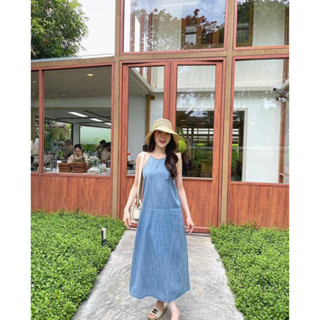 long light denim dress basicselcted