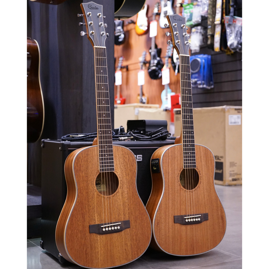 Gusta MM11 / MM11E กีต้าร์โปร่ง โปร่งไฟฟ้า +ฟรี กระเป๋า และอุปกรณ์