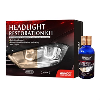 ชุดขัดไฟหน้ารถยนต์ Head Light Restoration KIT ขัดโคมไฟรถยนต์และมอเตอร์ไซค์ ราคาถูกที่สุด (ใช้ได้ 4-5คัน)