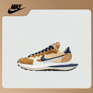 sacai x nike vaporwaffle sesame and blue void shoes sneaker รองเท้าผ้าใบ