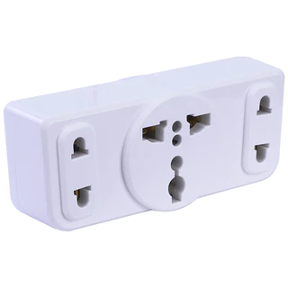 ปลั๊กแปลงขาแบน 3P มีขากราว ยี่ห้อ Toshino รุ่น TW-3B ขนาด 3 ช่อง มีแบบ 2/3 ขา รองรับไฟ 2000 วัตต์
