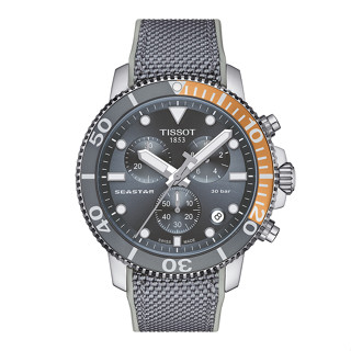 Tissot Seastar 1000 Chronograph ทิสโซต์ ซีสตาร์ 1000 สีดำ เทา T1204171708101 นาฬิกาผู้ชาย