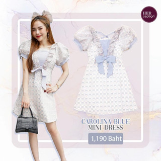 💎พร้อมส่ง💎Herception 💕Carolina blue dress