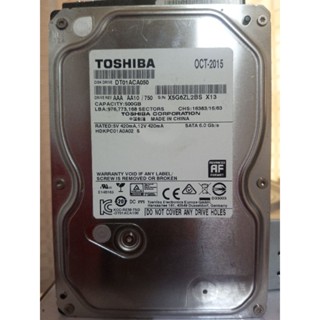 Harddisk 500G SATA ยี่ห้อ TOSHIBA รุ่น DT01ACA050 SATA3