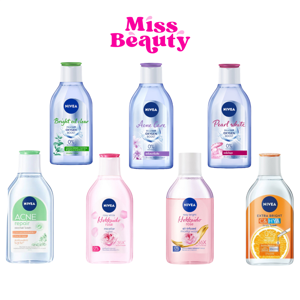 Nivea Make Up Clear Micellar Water 125/400 ml. นีเวีย เมคอัพ เคลียร์ ไมเซล่าวอเต