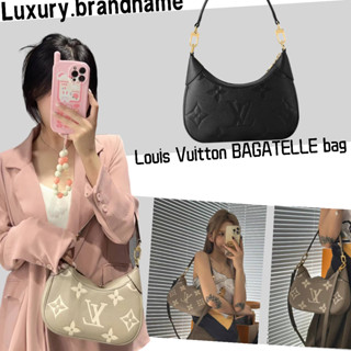 หลุยส์วิตตอง Louis Vuitton/กระเป๋า BAGATELLE/กระเป๋าผู้หญิง/กระเป๋าสะพายข้าง/กระเป๋าสะพายไหล่/กระเป๋าถือ