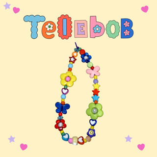 Telebob - brick retroo🧸🌷สายคล้องมือถือ พวงกุญแจ,ที่ห้อยมือถือ สายคล้องairpod พร้อมส่งหลากสี สไตล์เกาหลี ถูกที่สุด