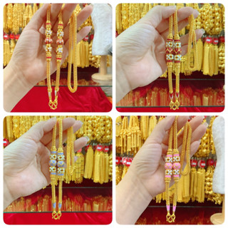 สร้อยคอลงยาสุโขทัย น้ำหนัก5฿ เลือกสี เลือกความยาวได้จร้า