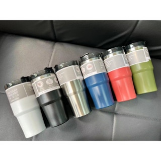 แก้วเก็บความเย็น-ร้อน 20oz พร้อมหลอด แสตนเลส304 จุ 600ML. พร้อมส่งจากไทย