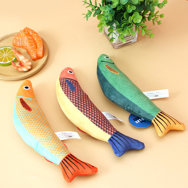 ร้านไทย พร้อมส่ง!  แคทนิปแมว ตุ๊กตาปลา ปลา ของเล่นแมว ตุ๊กตาปลาทะเล  ของเล่นสัตว์เลี้ยง ของเล่น มีกระดิ่งด้านใน