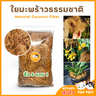 ใยมะพร้าว [ ซื้อ 5 แถม 1 ] Natural Coconut Fiber  สำหรับปลูกพืช ตกแต่งสวน และต้นไม้ บรรจุ 100 กรัม