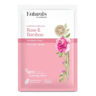 NATURALS BY WATSONS Naturals by Watsons True Natural Rose Bamboo Hydrating Facial Mask 1sheet