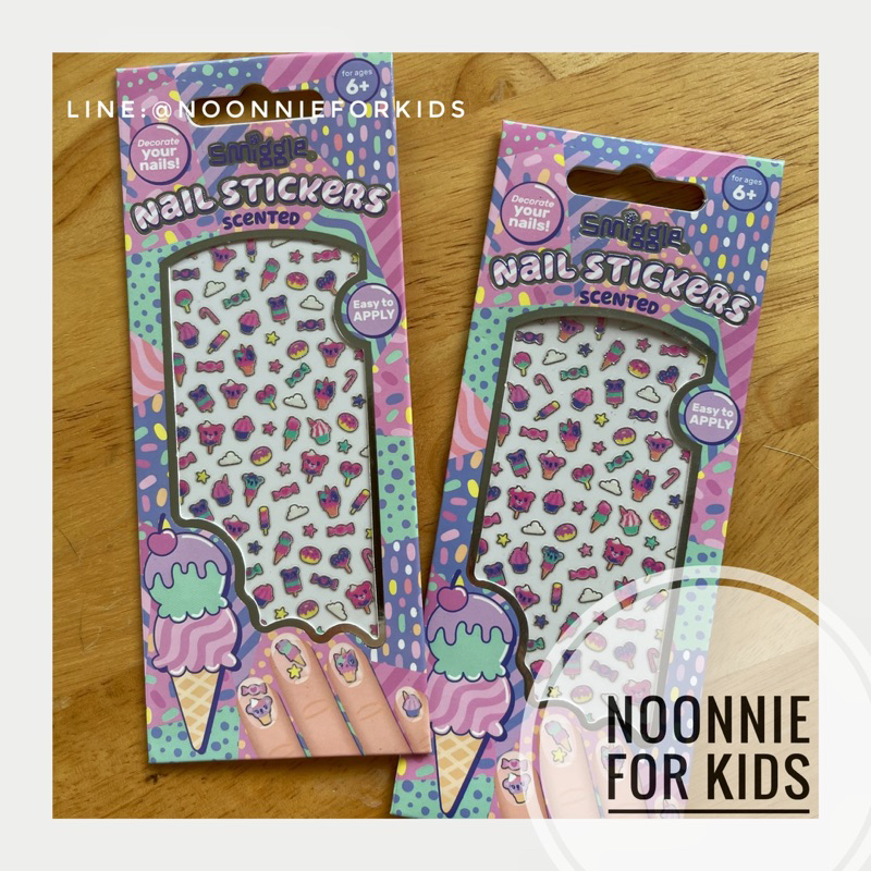สติ๊กเกอร์ติดเล็บกลิ่นหอม Smiggle Scented Nail Stickers แท้จากออสเตรเลีย***จ่ายปลายทางได้ค่ะ