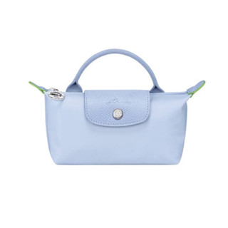 พร้อมส่ง Longchamp Pouch รุ่น Green สีฟ้า Sky Blue💎💎💯🇫🇷 สีสวยสไตล์มินิมอล ถุงบาร์โค้ด และการ์ดค่ะ โทนฟ้าอ่อนๆ น่ารักค่ะ