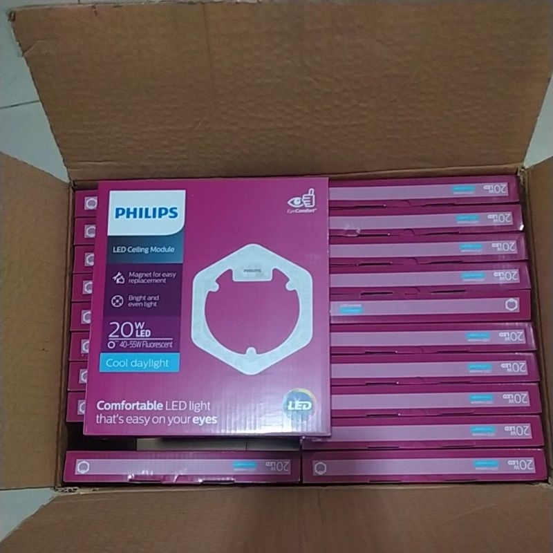 หลอดไฟLED Ceiling Module Circle 20w แสงขาว6500KPhilipsใช้กับโคมเพดานแบบกลม
