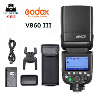 Godox V860III แฟลชกล้อง Speedlite E-TTL HSS Flash Light สำหรับ Canon Nikon Fuji