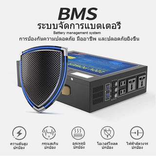 power station camping power box แคมป์ปิ้ง 2000W/700W/400 ไฟสำรองแคมปิ้ง 220V/12V/5 กล่องสำรองไฟ 900000mAh/3600Wh เครื่อง