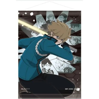 ผ้าแขวน Ichiban Kuji World Trigger - Fight. and Proof White - F Prize Tapestry Fuse 1 Type Single Item