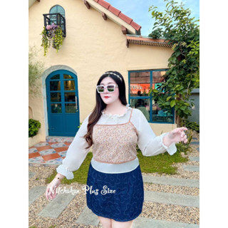 🎈Plussize เสื้อคนอ้วน🎈 L 40-46 XL 48-54