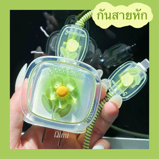 พร้อมส่งจากไทย ชุดพันสาย เคสหัวชาร์จ ลายการ์ตูน ตัวถนอมสาย USB 20w 18w 35W