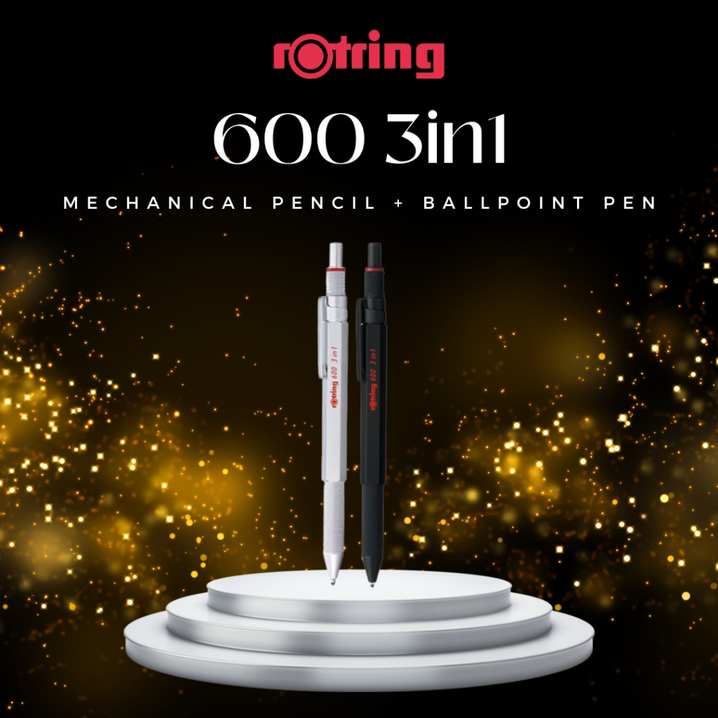 Rotring 600 3 in 1 ปากกาดินสอ 3 ระบบ (ของแท้ 100%)