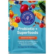 [ 1 ซอง] NaturVet Evolutions Probiotic+Superfoods ปรับสมดุลลำไส้สุนัข เสริมระบบย่อยอาหาร มีพรีไบโอติก โปรไบโอติก เอนไซม์