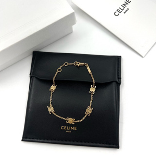 ⭐️ New! Celine triomphe mini Bracelet ปรับขนาดได้ 15-17cm. (❗️เช็คสต็อคก่อนสั่งอีกทีนะคะ📲)