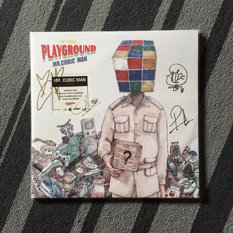 แผ่นเสียง Playground อัลบั้ม Mr.Cubic Man 15th years (พร้อมลายเซ็นศิลปิน)