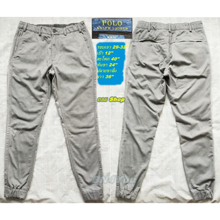 POLO RALPH LAUREN Jogger Pantsกางเกงจ็อกเกอร์ กางเกงขาจั้ม-เทา ไซส์ 29-32" ของแท้ (ใหม่ถอย Shop)