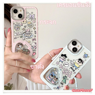 ✨ส่งของขวัญ✨เคส for iPhone 11 14 Pro Max Case for iPhone 12 13 ป้องกันการตก การป้องกัน เครยอนชินจัง สไตล์วรรณศิลป์ การ์ต