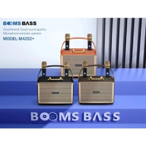Booms bass ลำโพงพกพาบลูทูธ รุ่น M4202+ (คละสี)