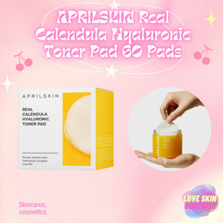 APRILSKIN Real Calendula Hyaluronic Toner Pad 60 Pads