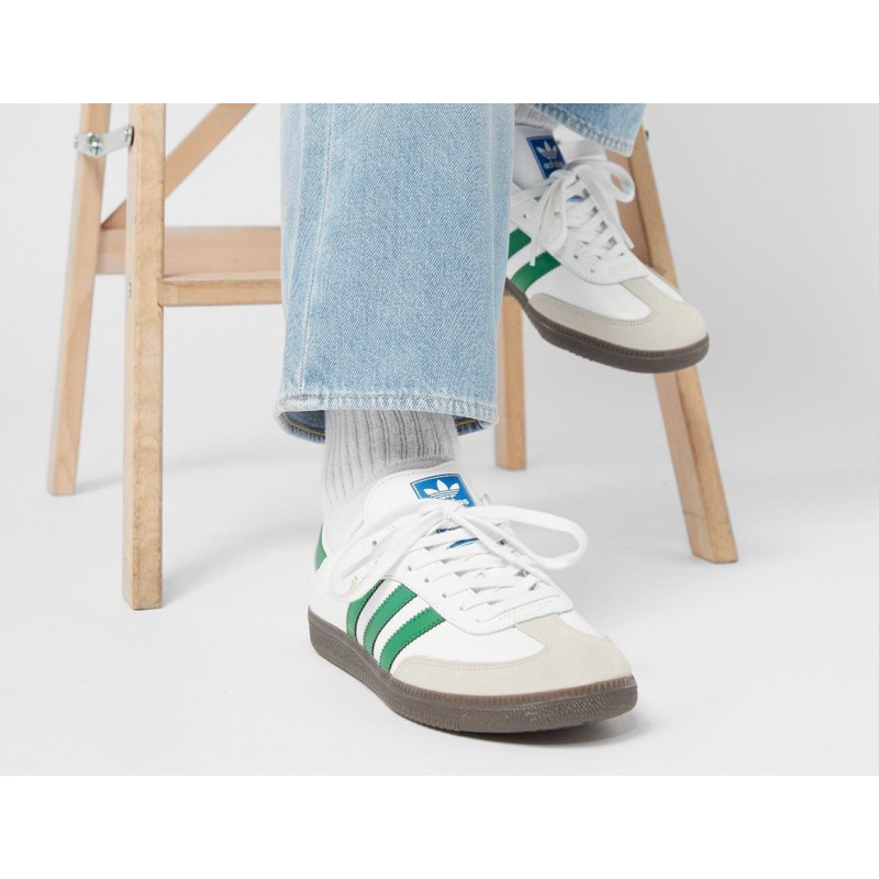 (พร้อมส่ง ของแท้ 100%) ADIDAS SAMBA OG “ WHITE GREEN ” / “ WHITE RED