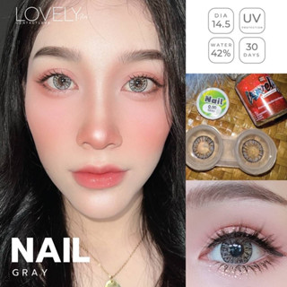 Nail gray bigeye บิ๊กอาย Lovelylens คอนเเทคเลนส์