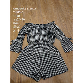 jumpsuit  size xs mudple อก40