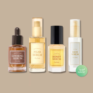 🍀 IM FROM : แท้พร้อมส่ง ginseng &amp; honey &amp; rice serum 30ml, pear serum 50ml