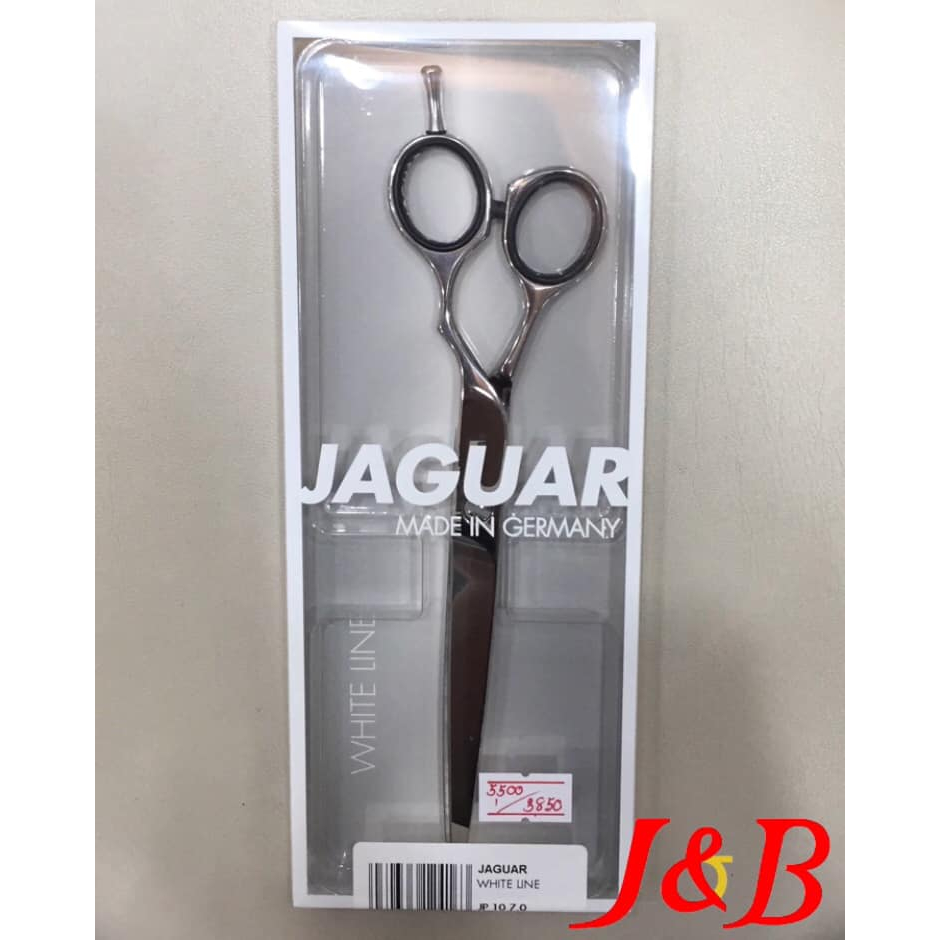 กรรไกรตัดผม Jaguar 2ดาว⭐️⭐️จากัวร์ รุ่น WHITE LINE JP10 ขนาด 7.0 นิ้ว No.46700