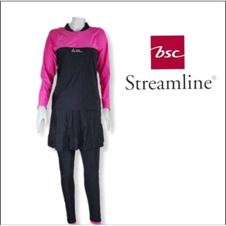 ชุดว่ายน้ำผู้หญิง  BSC streamline ลดเยอะมาก(เสื้อ+กางเกง)มีซับในมีฟองน้ำ