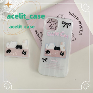 ❤️ส่งของขวัญ❤️ เคสไอโฟน 11 12 13 14 Pro Max การ์ตูน หมีน้อย ความนิยม แฟชั่น เรียบง่าย Case for iPhone สไตล์วรรณศิลป์