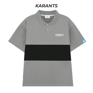 Karants เสื้อโปโล Polo Cotton 100% เสื้อยืดคอปกผู้ชาย เสื้อยืดสตรีมีปก Local Brand - KR26