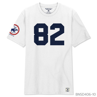 เสื้อยืดโปโลแขนสั้น พิมพ์ลายหมี Beverly Hills BNSD406