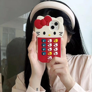 ✨สไตล์ใหม่✨เคสไอโฟน 14 Pro Max  เคส for 11 12 13 Pro Max เคสพกพาสะดวก Kitty iPhone 13 Case วัสดุซิลิโคนอ่อน