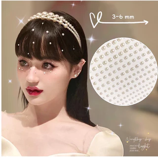 มุกติดหน้า⭐️สุดฮิต มีกาวในตัวติดออกงานสวยๆแบบสับๆ เเพคเกจสวยหรูตามภาพจ้า⭐️