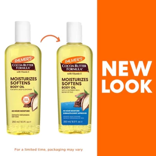 ใช้โค้ดลดวิดีโอ/ไลฟ์✅Palmer's Cocoa Butter Moisturising ,Shea Butter Body Oil 250ml, Coconut oil 150ml.