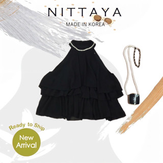 NITTAYA:เสื้อคอเต่า แต่งดีเทลตรงคอมีเพชร(*สอบถามสต๊อกก่อนกดสั่งน๊า)