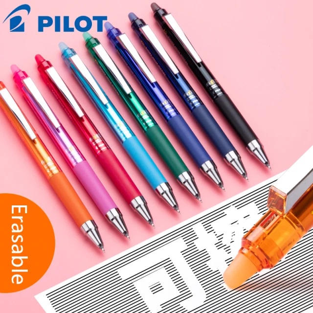 NEW !! Pilot Erasable Frixion Point Knock ปากกาลบได้ นำเข้าจากญี่ปุ่น 0.4mm เขียนง่าย ลบได้ หมึกหลายสี